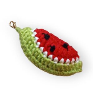 Crochet Watermelon Keychain